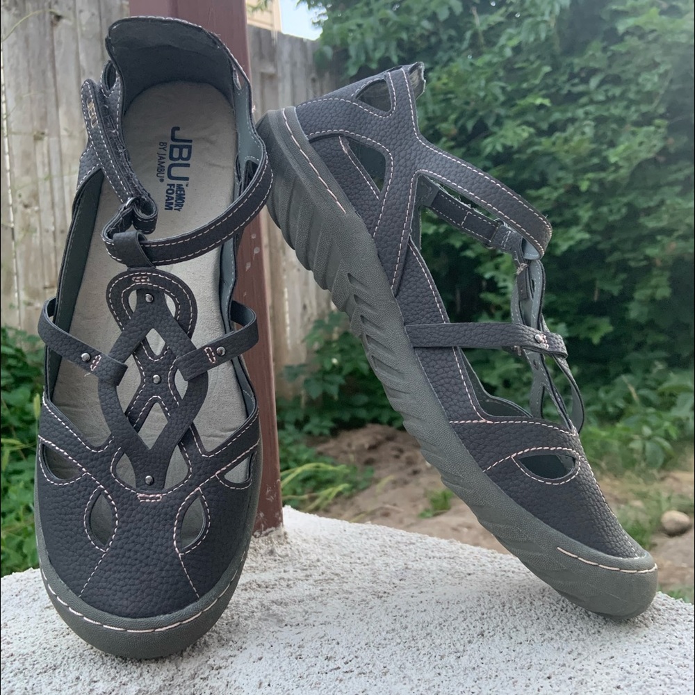 JBU by Jambu Wildflower Encore Memory Foam Sandals